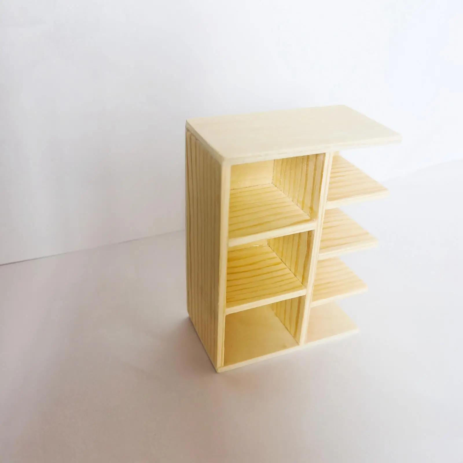 Dolls House Furniture Crafts Wooden Living Room Model Simulation Cabinet Shelf Miniature Furniture 1:12 Scale Dollhouse Bookcase