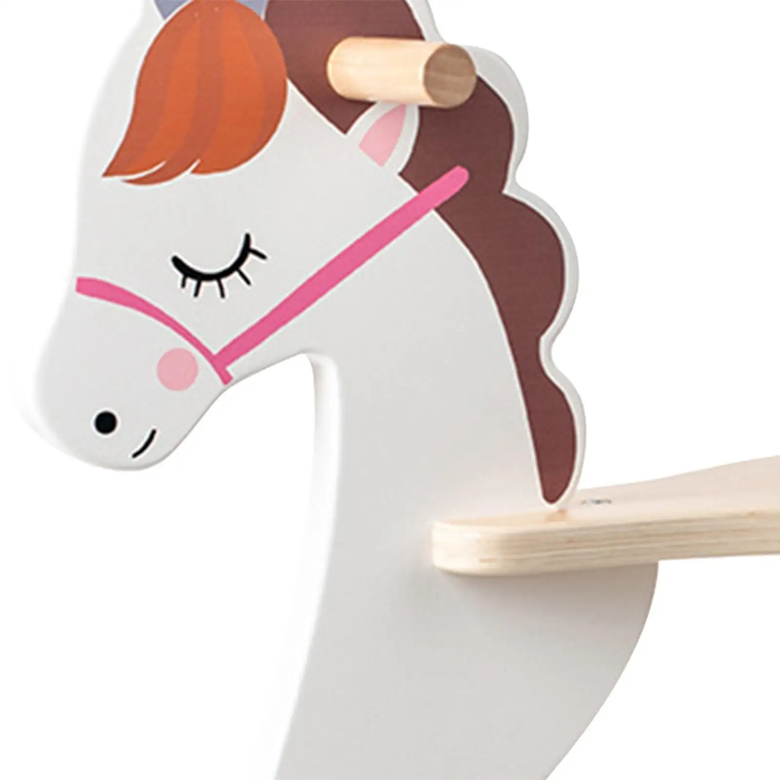 Wooden Rocking Horse Infant Ride Toy Rocking Animal Rocker Toy Baby Wood Ride on Toy for Child Children Baby Boys Girls Festival