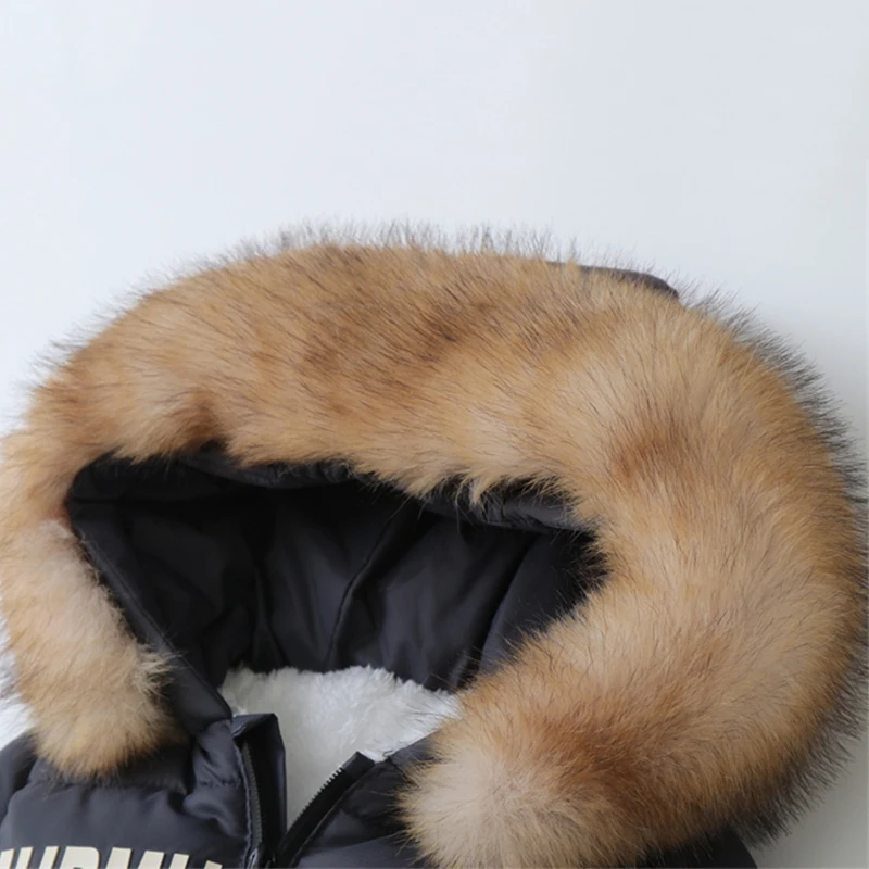 Mono de invierno para niña recién nacida, traje de esquí grueso para bebé con guantes, cinturón, pelele para bebé, traje de nieve cálido para niño, conjunto de ropa para niño - imagen 3