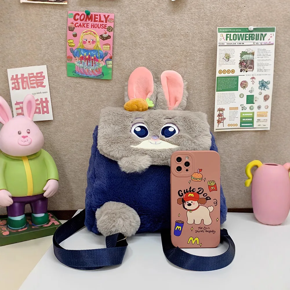 Nuevo bolso cruzado de muñeca Zootopia, mochila de gran capacidad con bonitos dibujos de Judy Nick, bolsos para ir al trabajo, regalos informales de moda para chicas - imagen 3