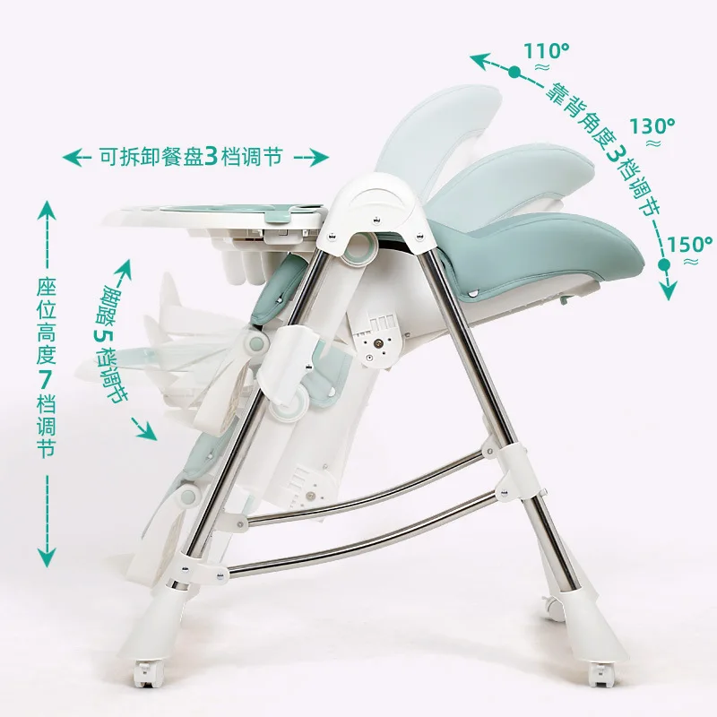 Trona Plegable Portátil multifuncional para bebé y niño - imagen 2