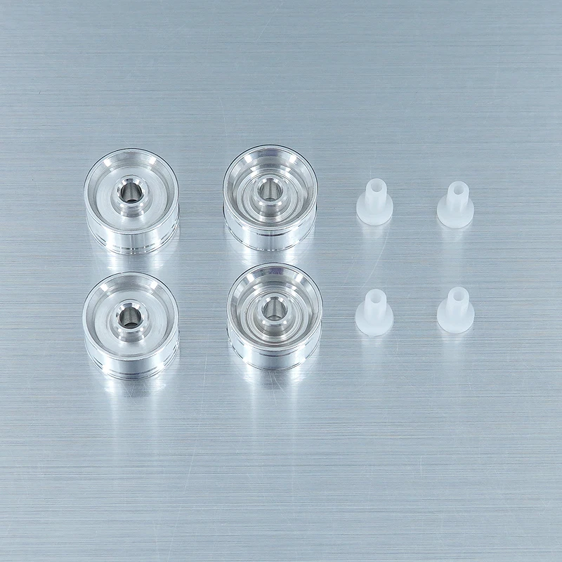 Mini llanta de diámetro pequeña de aleación 4WD casera, ruedas de ancho multicolor de 4 piezas - imagen 5