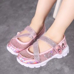 Sandalias antideslizantes de verano para bebé – Flores princesa playa