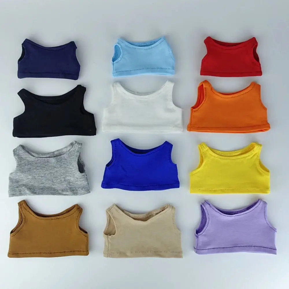 Chaleco de muñeca de 10cm, traje de repuesto para Cosplay, camiseta sin mangas de algodón, ropa de muñecas rellenas, regalo, accesorios de bricolaje - imagen 2