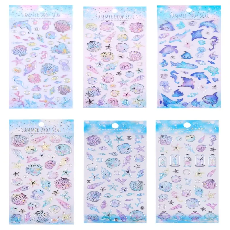 Pegatinas de cristal de dibujos animados para álbum y diario infantil - imagen 5
