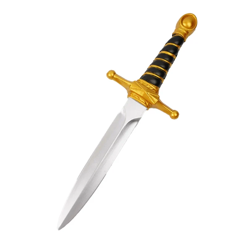 Nuevo Espada de 38cm para niños, espada de Cosplay de película, regalos de juego de rol, simulación de PU de seguridad, espada dorada/plateada, juguetes para niños y adultos, modelo - imagen 2