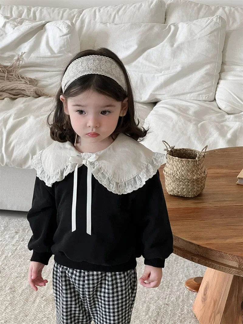 MILANCEL Sudadera con capucha de punto fino para bebé niña - imagen 3