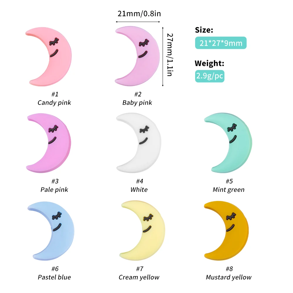 10pcs Moon Mix
