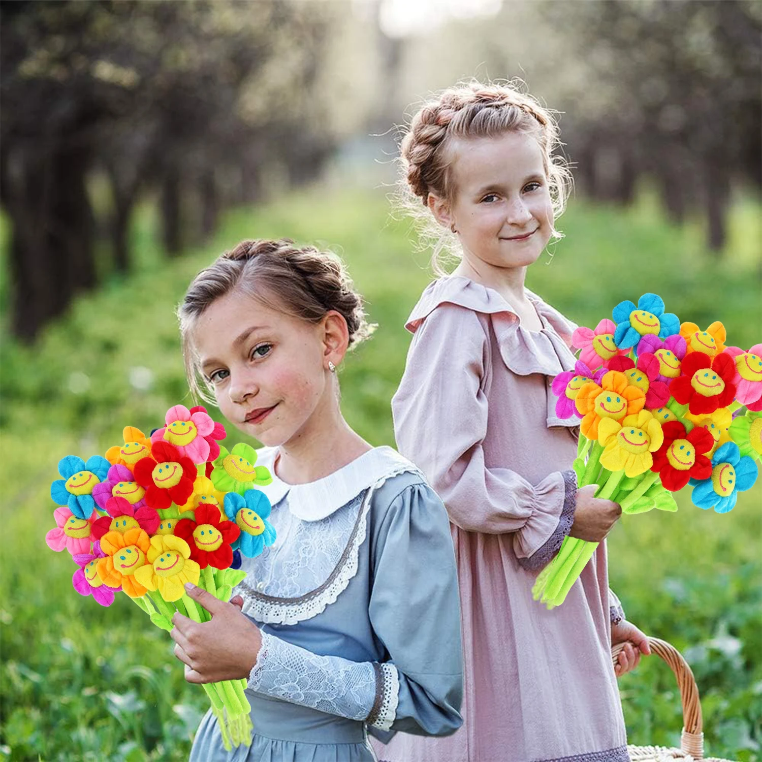 Disfraz de hada con girasoles felpa para cumpleaños infantiles - imagen 2