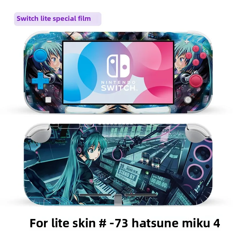 Hatsune Miku cubierta pegatinas de piel para Switch Lite accesorios de carcasa protectora dibujos animados Anime consola de juegos pegatina decorativa nuevo - imagen 5