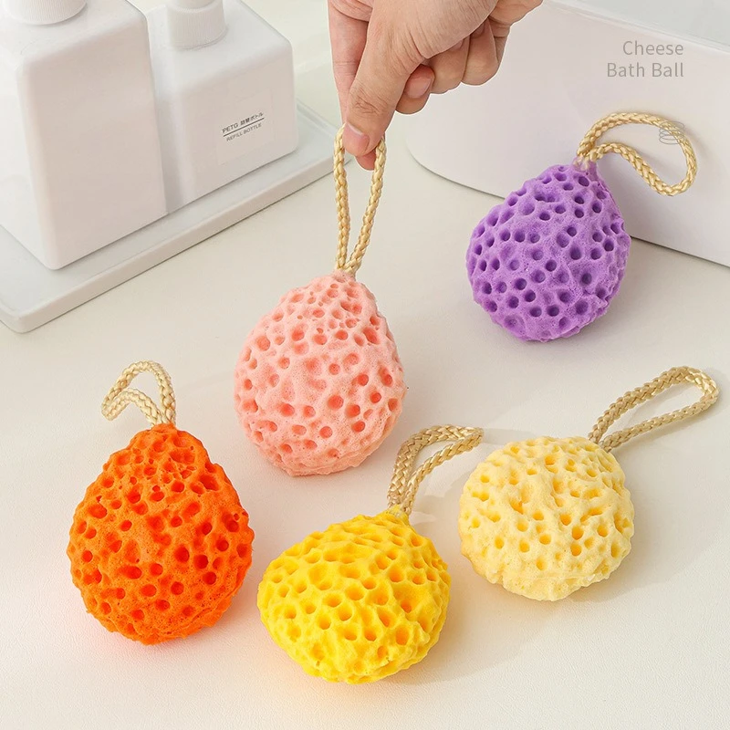 Bola de ducha exfoliante suave para bebé, malla nailon - imagen 2