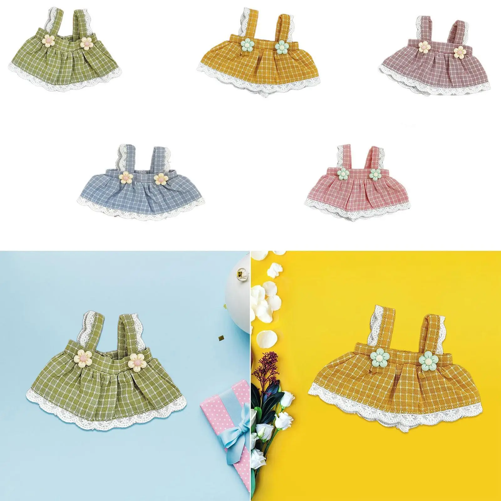Doll Suspender Skirt Role Playing Costume Accessories for 12cm Pendant Dolls