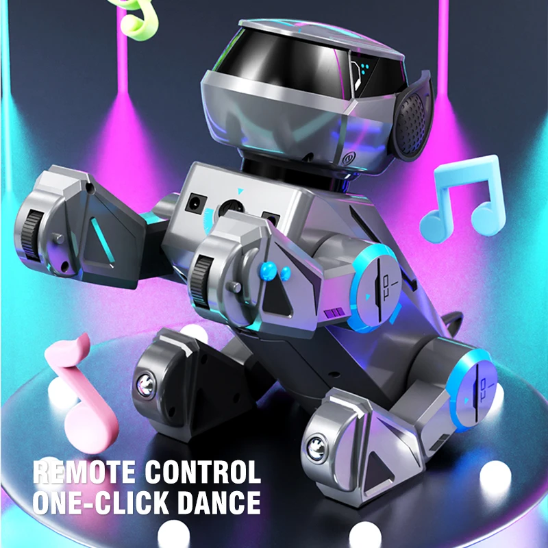 Perro Robot con Control remoto inteligente 2 en 1, comando electrónico para acrobacias, canción musical programable con sentido táctil, juguetes para niños - imagen 2