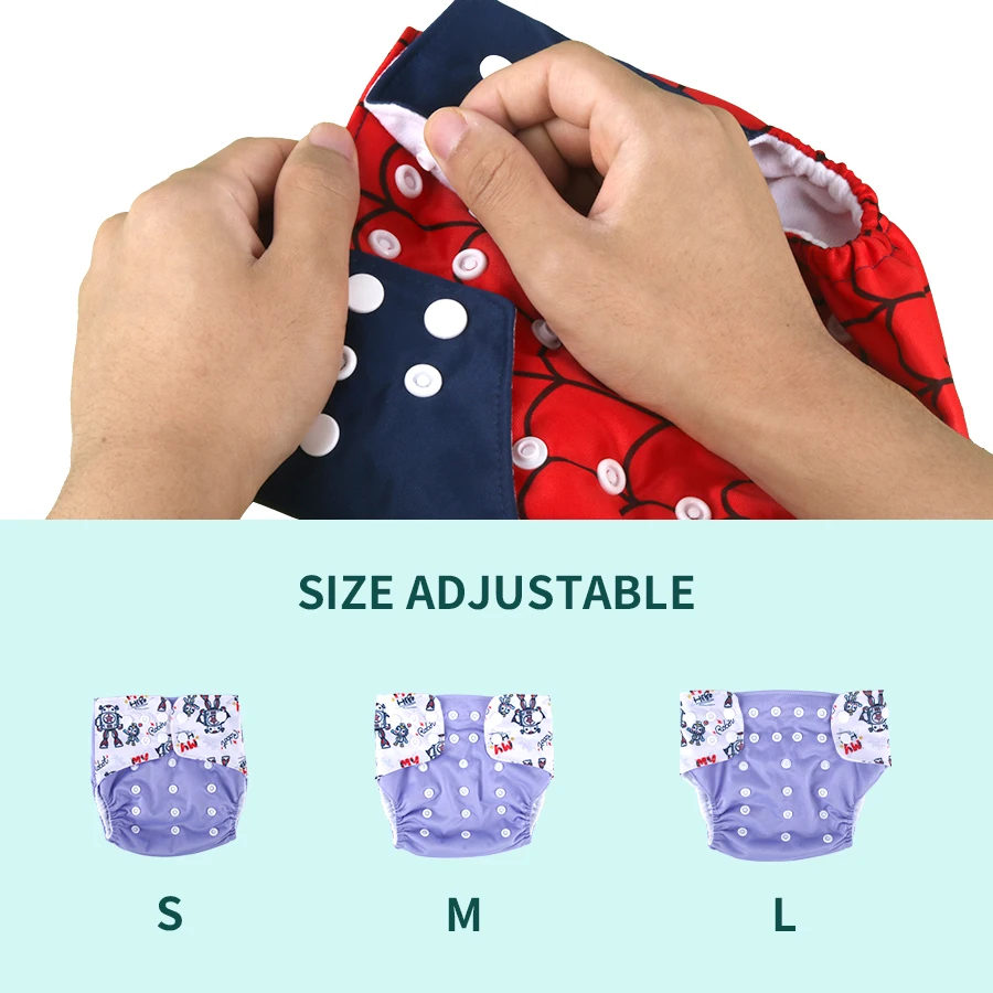 Babyshow Pañal de tela ecológico reutilizable lavable - imagen 4