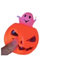 pumpkin with light