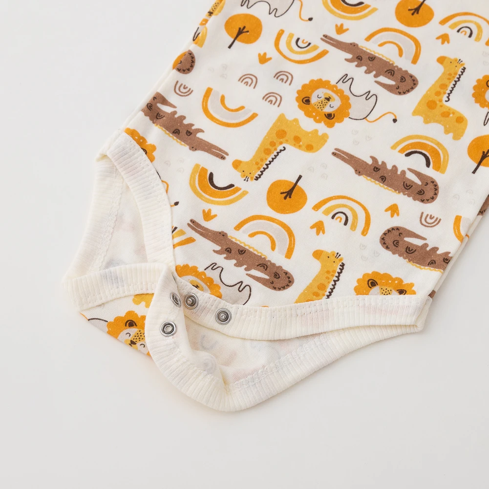 Peleles a rayas de León para bebé, conjunto de diademas de manga corta de algodón, monos con estampado de flores a cuadros, ropa infantil, 8 piezas - imagen 5