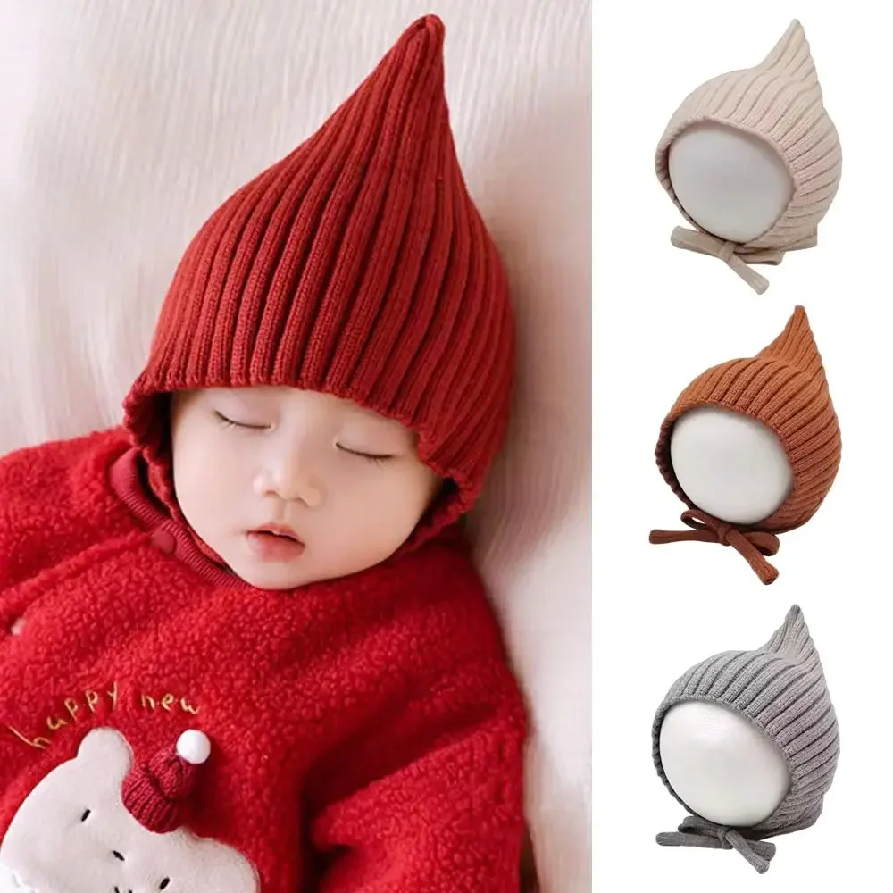 Gorro infantil de punto suave con protección auditiva para niños