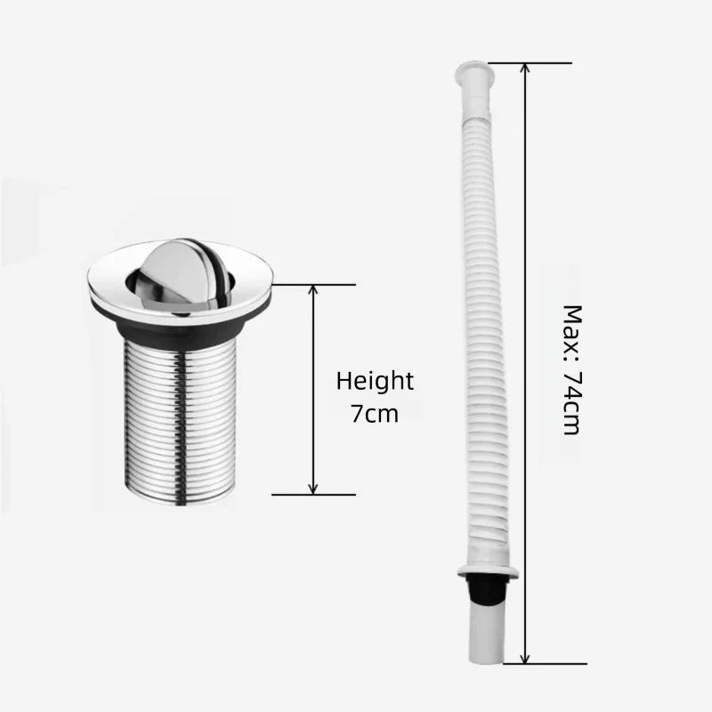 Desagüe de fregadero, accesorio antiolor, tubo de drenaje para lavabo, juego de cocina y baño, tubo de drenaje, canalones de baño, tubo de bote - imagen 3