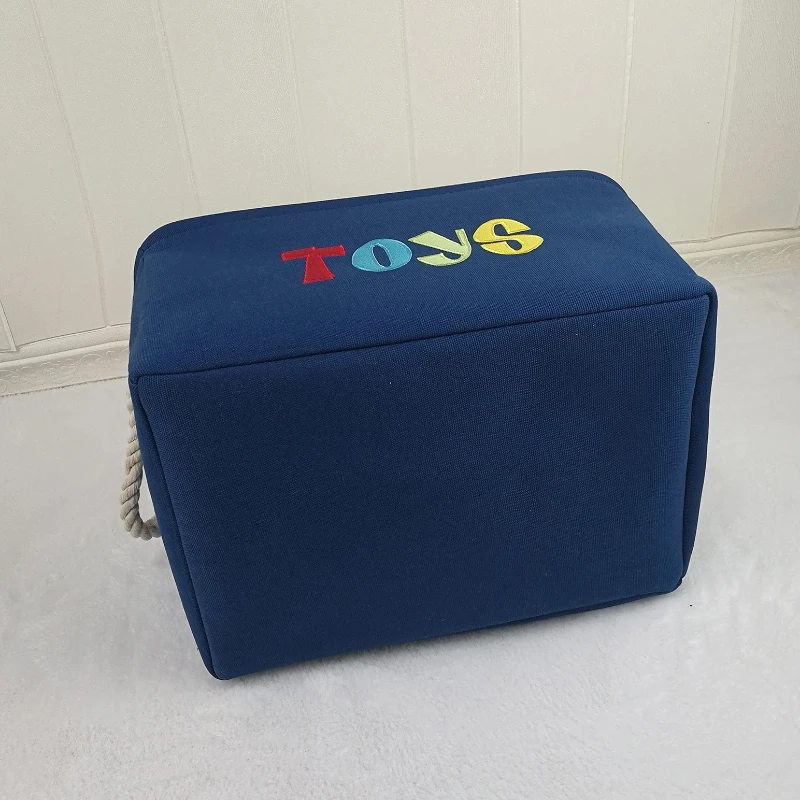 Canasta de lona plegable para organizar cuarto infantil - imagen 5