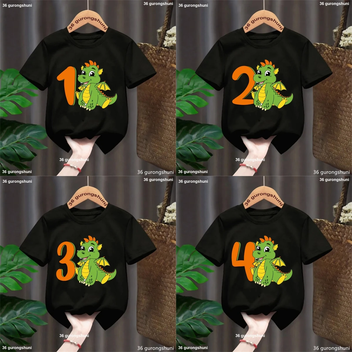 Camiseta de bebé con dinosaurios animados unisex – Estampado - imagen 2