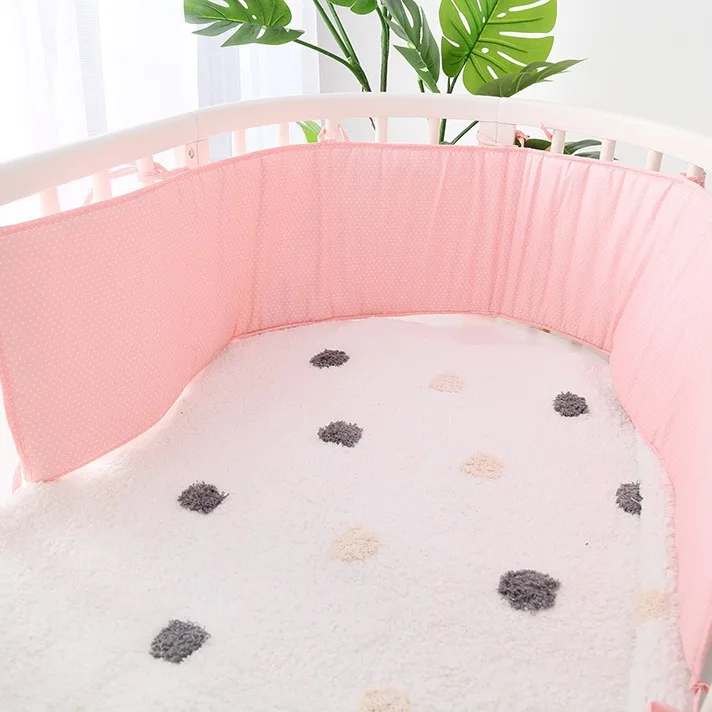 Parachoques para cama de bebé, circunferencia de cuna, barandilla anticolisión, cojín suave para cama de bebé, varios patrones - imagen 4