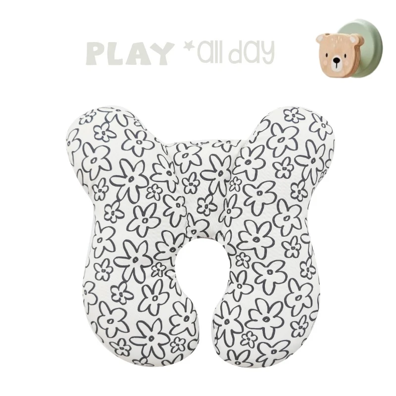 Almohada de cuello de bebé de dibujos animados con múltiples soportes, diseño en forma de U, asiento de coche, cochecito, almohada de viaje Universal, accesorios de cama para recién nacidos - imagen 3