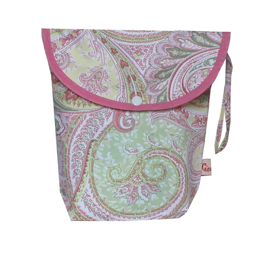 Mini bolsa de pañales reutilizable para almohadillas menstruales, bolsa de almacenamiento para almohadillas de lactancia, organizador de maquillaje cosmético de viaje pequeño, bolso de mano para cochecito - imagen 3