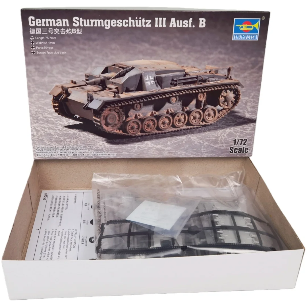 TRUMPETER 1/72 Alemán StuG III Ausf. Modelo de rompecabezas de ensamblaje de plástico de tanque B - imagen 2