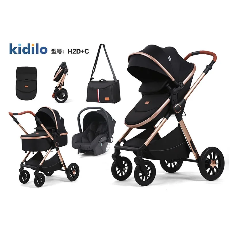 Cochecito bebé ligero 3 en 1 con moisés y silla auto - imagen 2
