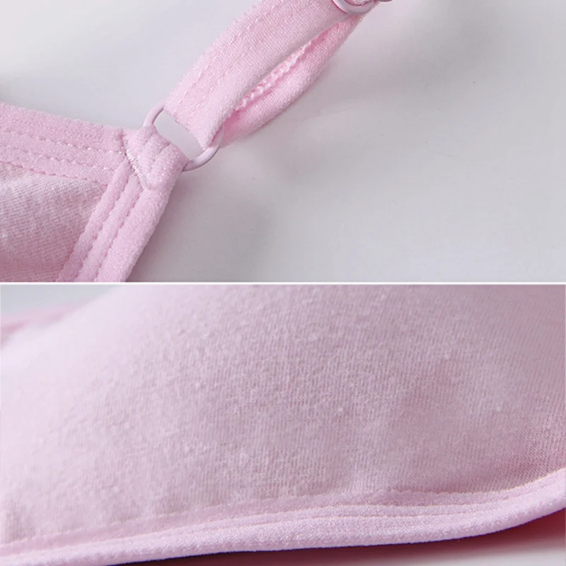 Sujetador de copa completa para niños y niñas, ropa interior sin costuras, correa ajustable para el hombro, entrenamiento de pubertad, 10-16 años - imagen 5