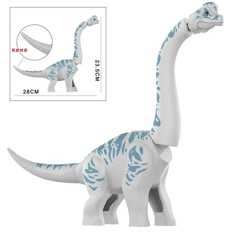 Mini figuras de dinosaurios para niños, bloques de construcción de ensamblaje, modelo de dinosaurios, rompecabezas, juguete, ladrillos de dinosaurio - imagen 5