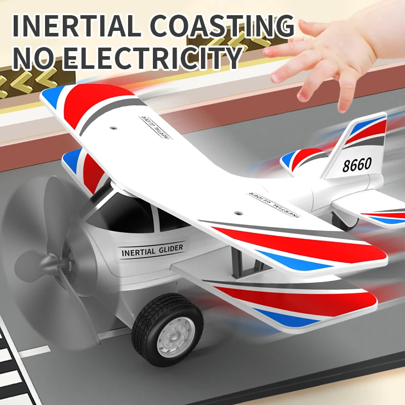 Coche de juguete inercial para niños, Avión de simulación grande, modelo de avión de juguete - imagen 2