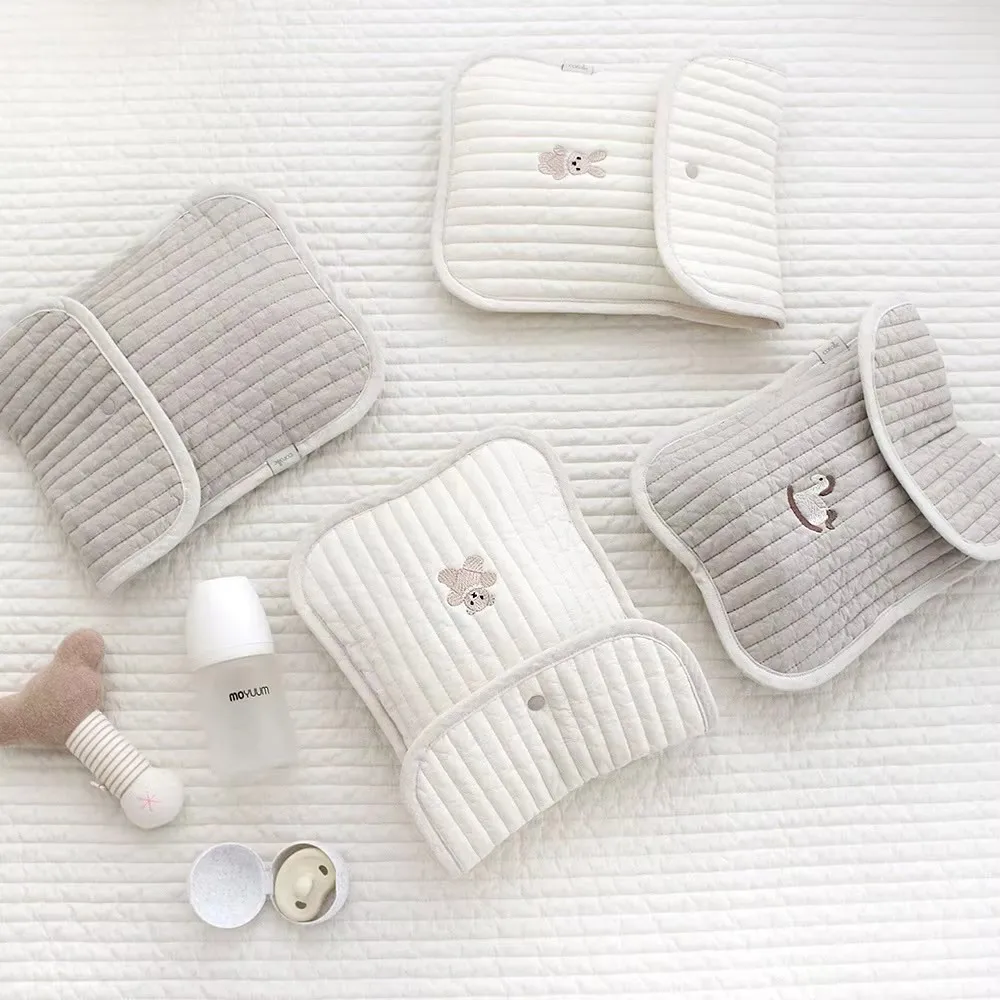 Bolsa maternal de algodón – Organizador portabebés bordado oso