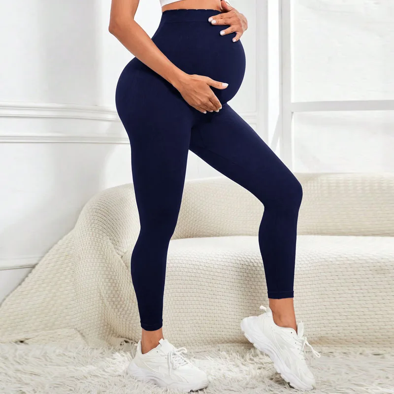 Nuevos pantalones Gravida, pantalones deportivos de Yoga antibacterianos para mujeres embarazadas, pantalones de maternidad de algodón para embarazo, mallas de alta calidad - imagen 2
