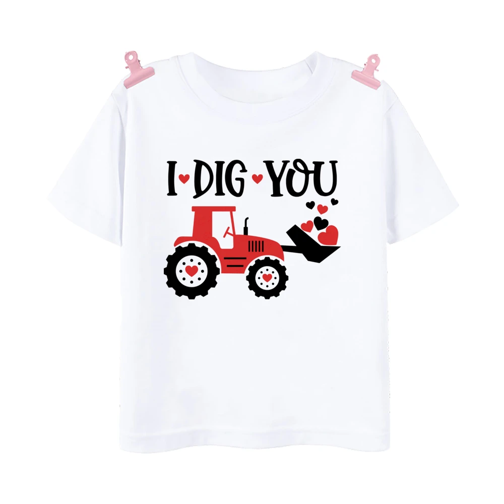 Camiseta de tractor para niño – Estampado San Valentín - imagen 4