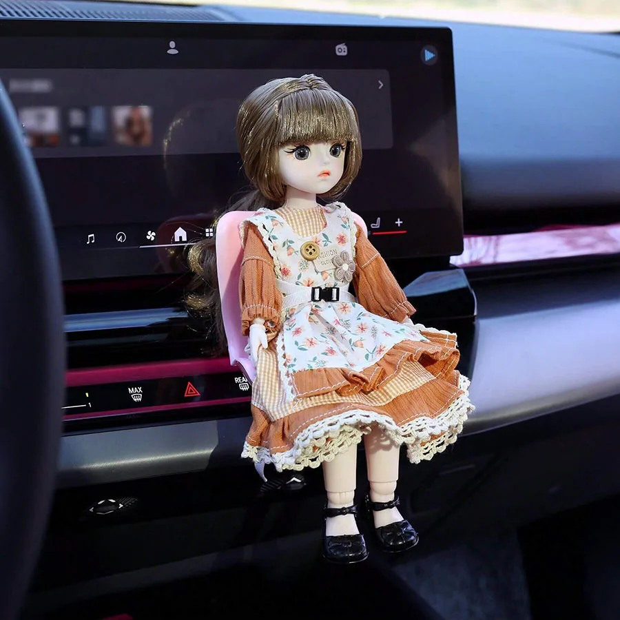 Silla de seguridad para coche, accesorios de juguete para muñeca, salida de aire acondicionado, Clip de aromaterapia, adorno para asiento de seguridad de coche, 1 ud. - imagen 3