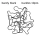 buckles barely black