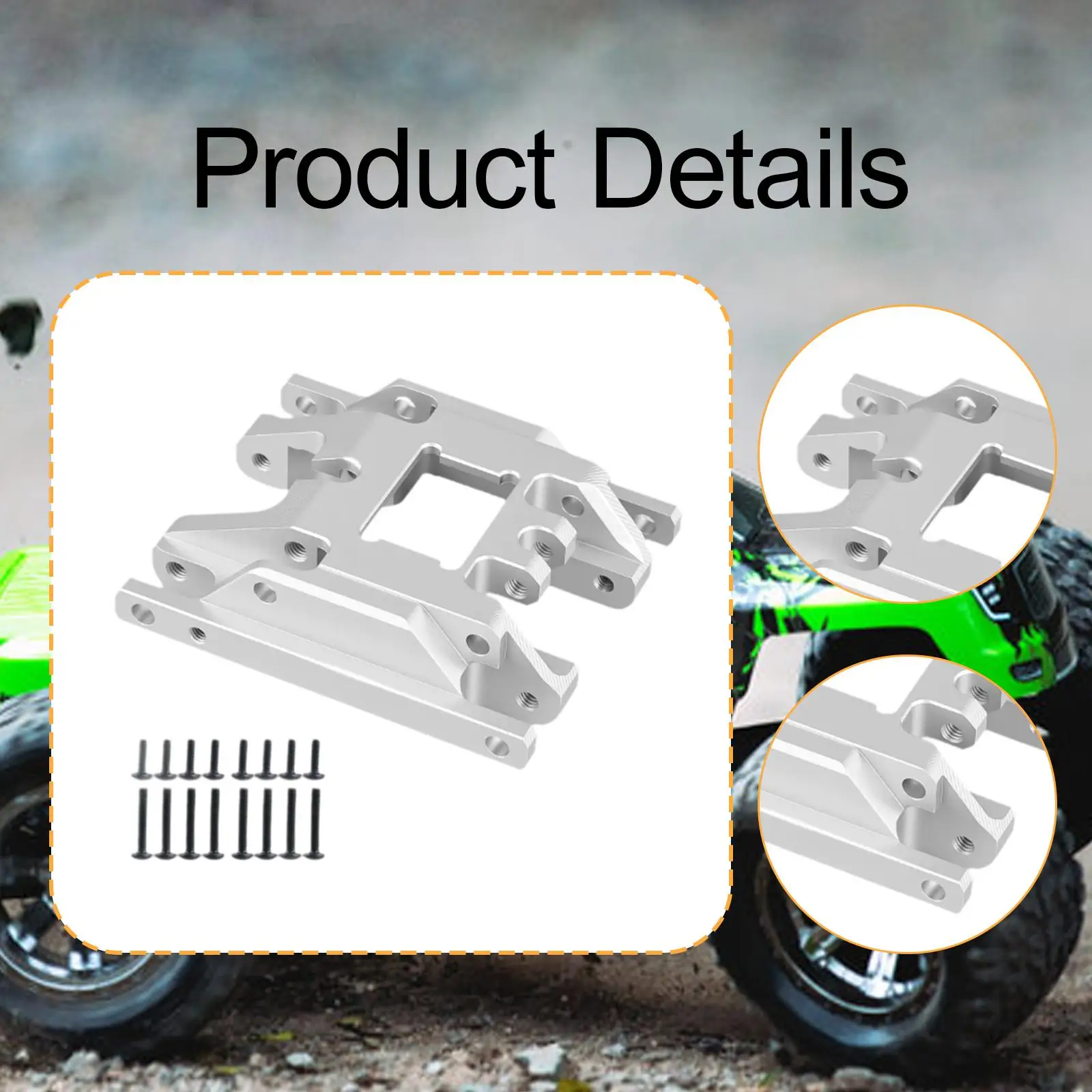 Placa de deslizamiento DIY, accesorios modificados, piezas de repuesto, piezas mejoradas, pieza de aleación de aluminio para 1/18 RC Crawler TRX4M, vehículos - imagen 5