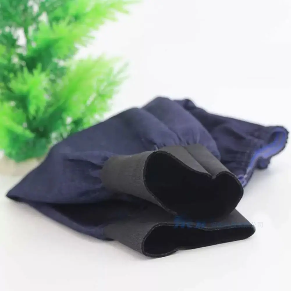 Mangas protectoras de brazo alargadas para soldador, mangas de brazo de soldadura azul vaquero, mangas de trabajo, protección térmica resistente a cortes, 1 par - imagen 2