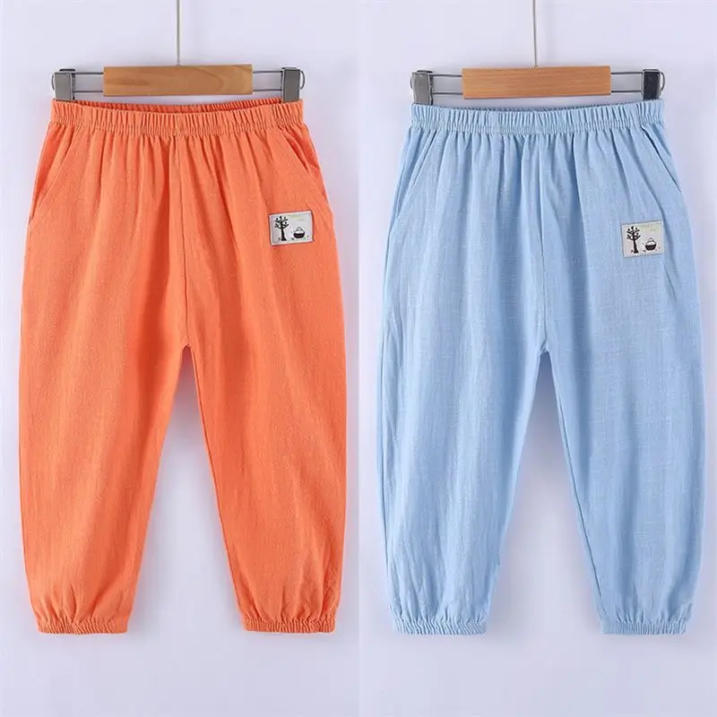 Pantalones antimosquitos de lino para bebé – Protección veraniega