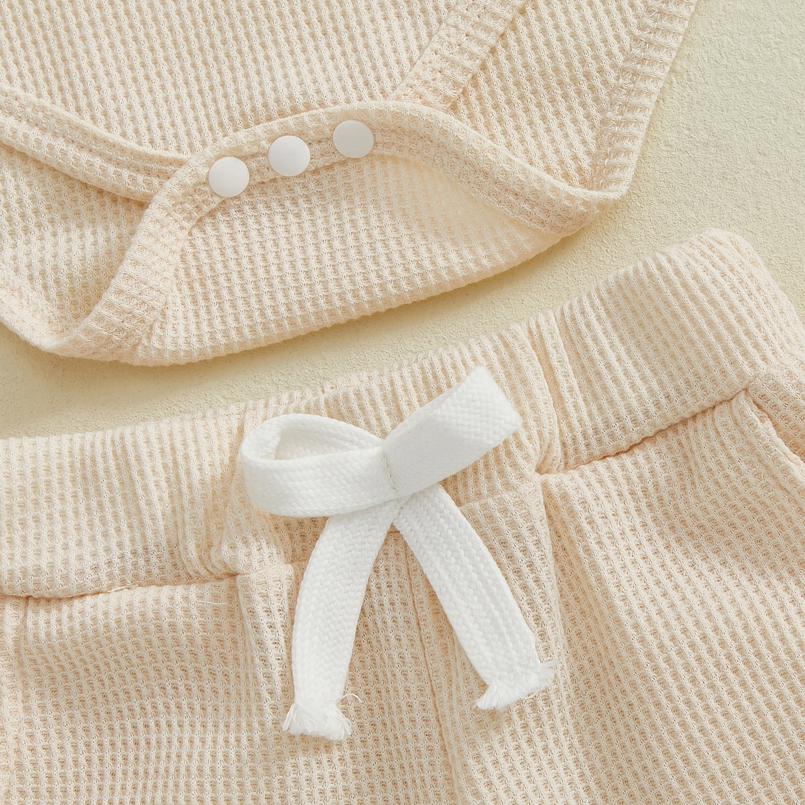 SUNSIOM Conjunto de pantalones con cordón y mameluco bordado con letras y cuello redondo de manga larga para el día de San Valentín para bebés - imagen 5