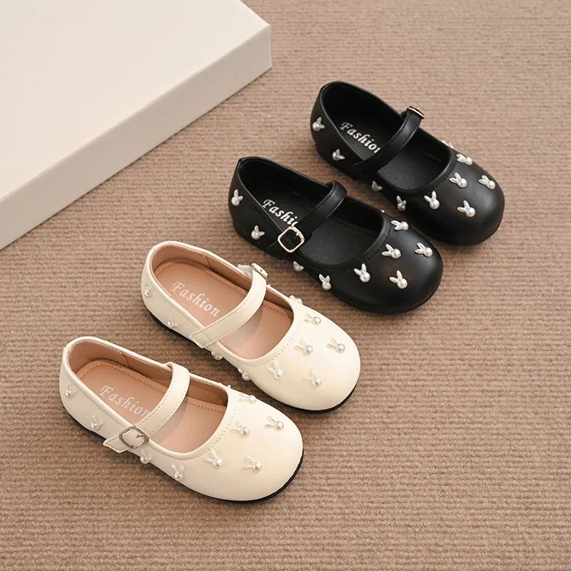 Zapatos de princesa para niña – Mocasines de cuero con lazo - imagen 3
