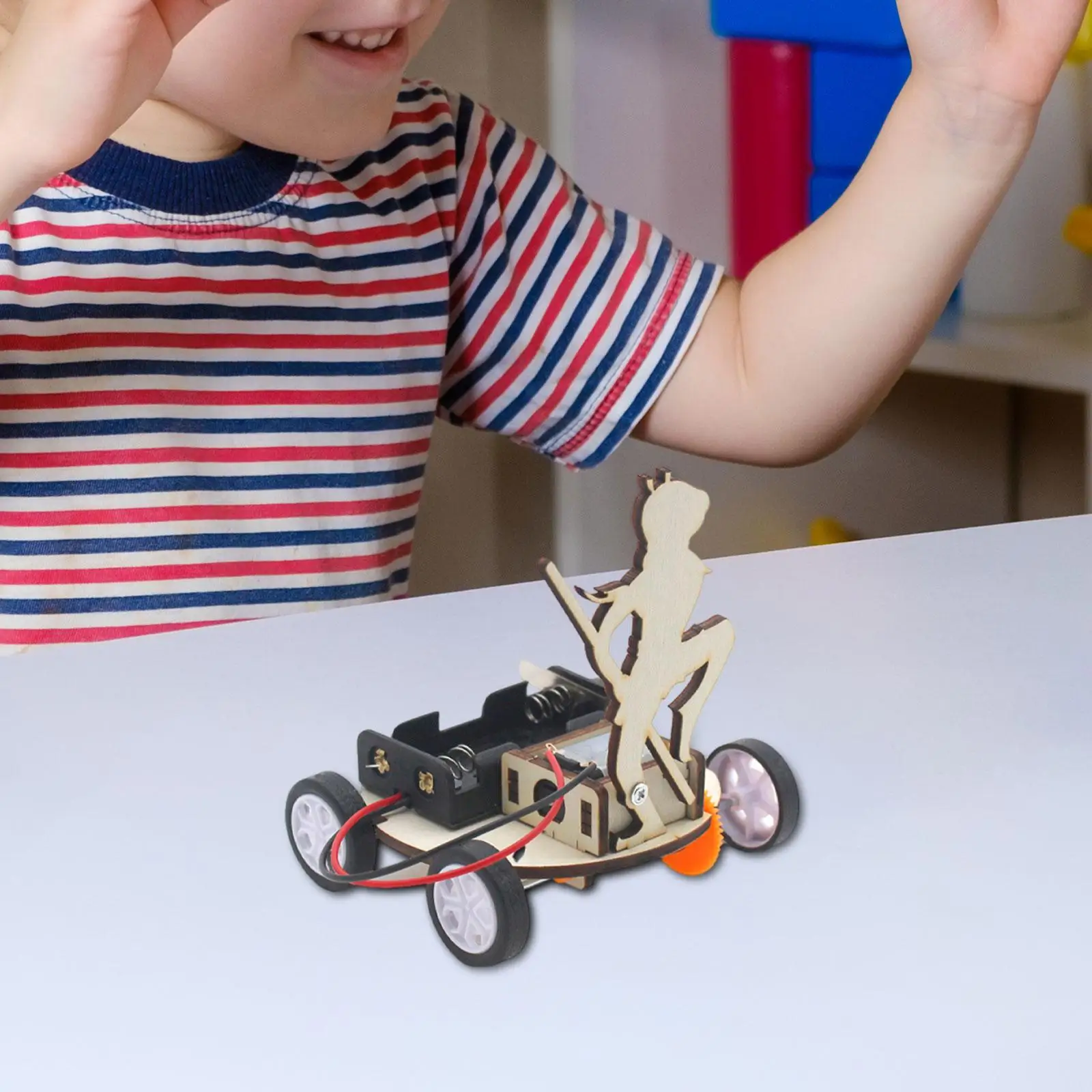 DIY Science Kit 3D Assemble Model Unpainted Wooden Stem Project Toy Children Educational Projects Kit Stem Learning Toy