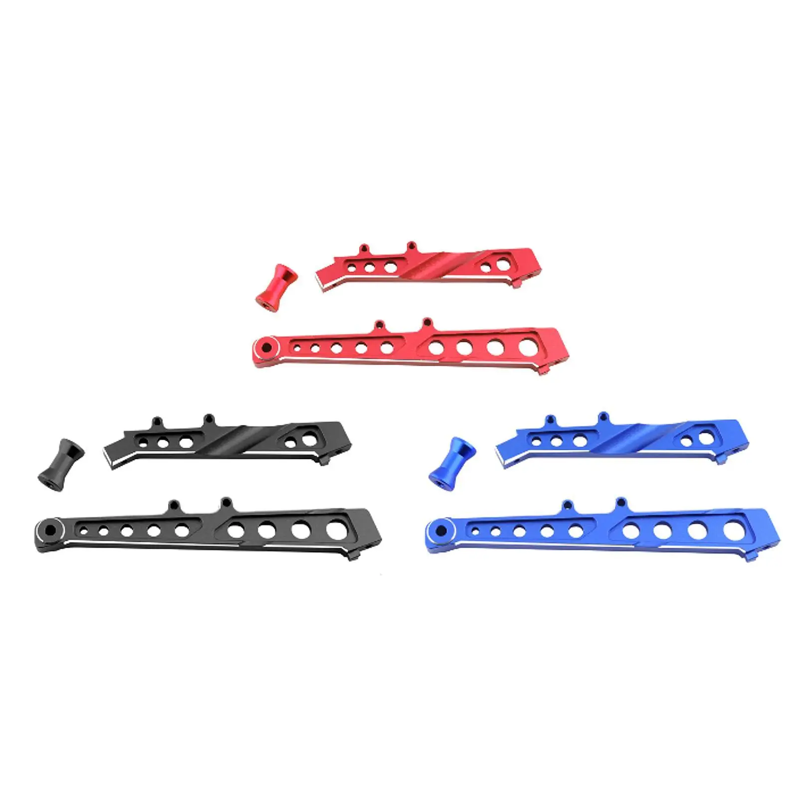 Aluminum Front and Rear Chassis Brace RC Car Replacement Part Lightweight Remote Control Car Fittings for Ara109011 Ara109001