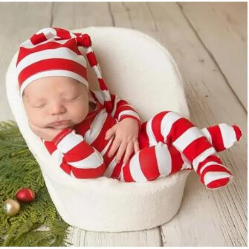 Accesorios navideños para bebé – Conjunto rojo de Papá Noel - imagen 2