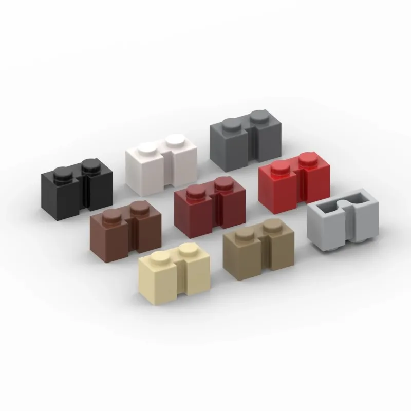 20 piezas MOC parti 4216 mattone modificato 1x2 con scanalatura mattoni compatible blocchi fai da te particelle bambino rompecabezas cerv