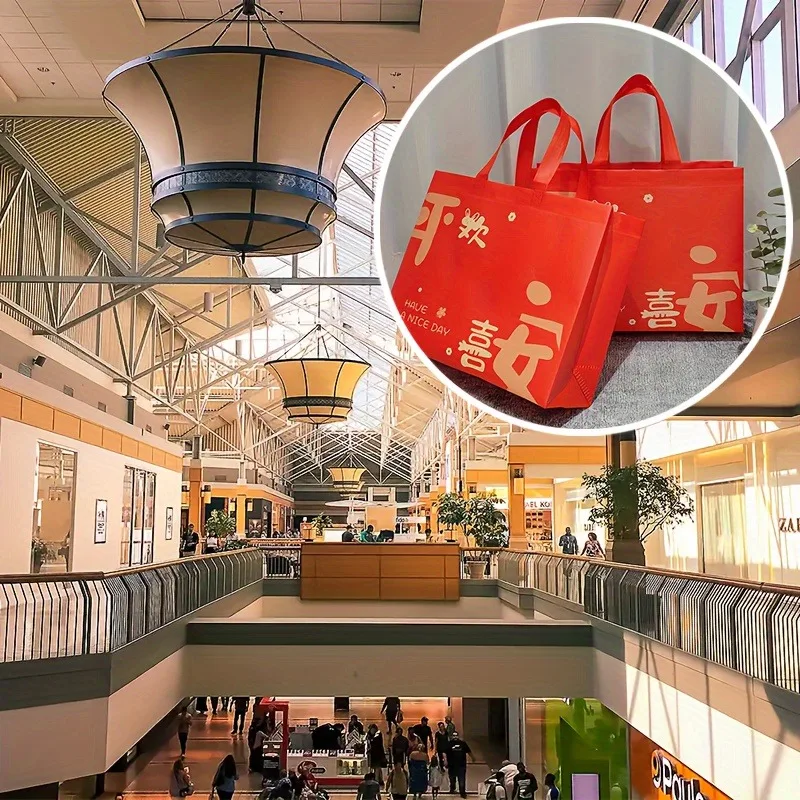 Bolsa regalo festiva roja – Tela no tejida para bodas y celebraciones - imagen 5