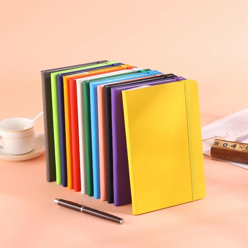 Cuaderno cuero A5 artesanal colorido – Regalo oficina - imagen 5