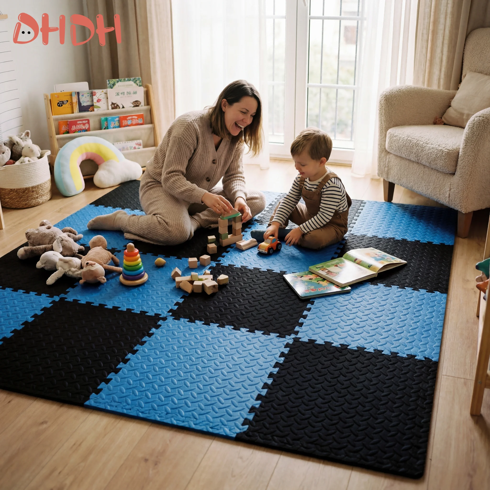 Tapete puzzle de espuma antideslizante para suelo infantil - imagen 5