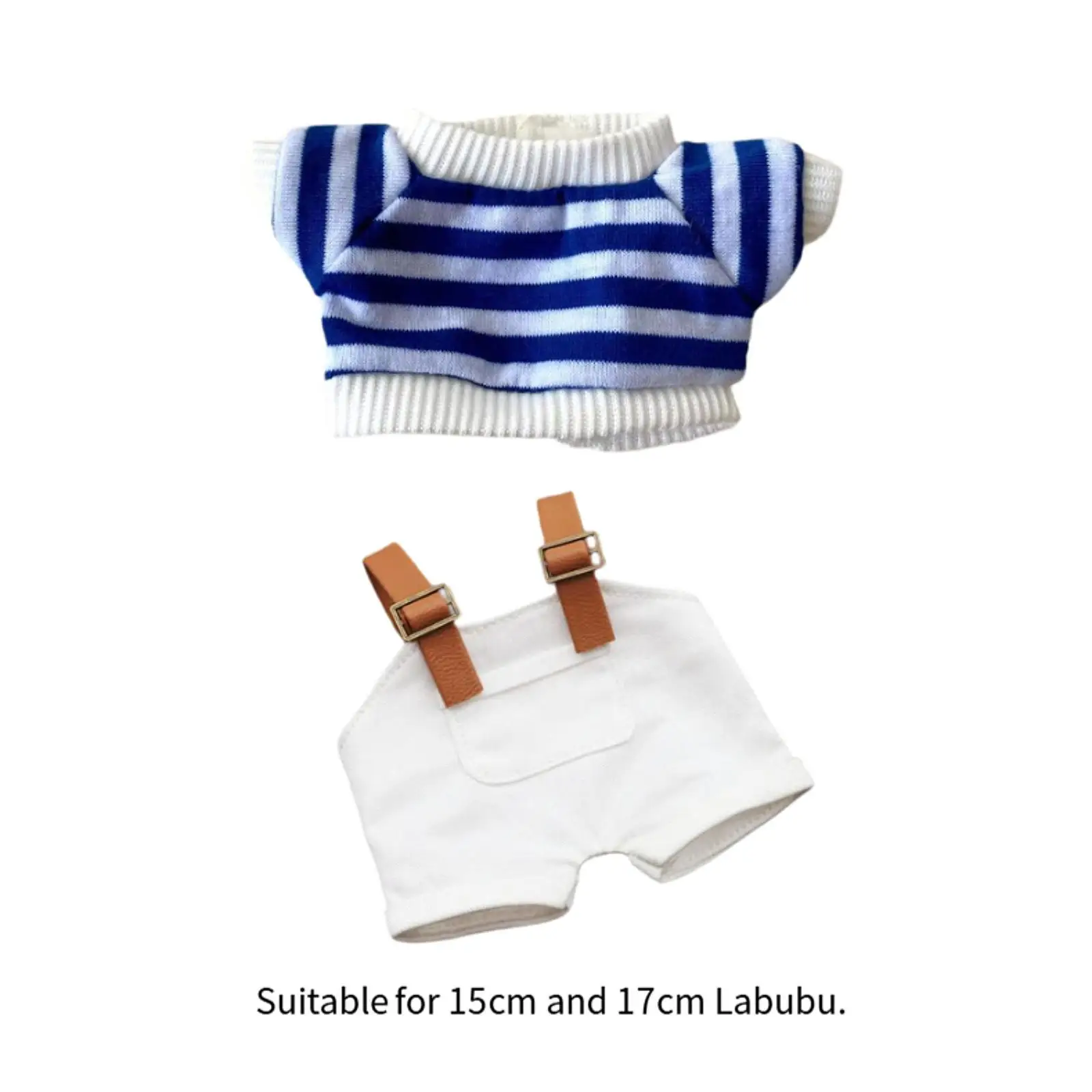 Plush Doll Clothes for 15cm 17cm Doll Pretend Play Cute Doll Clothes Doll Outfit Toy Clothing Accessories for Pendant Doll Kids